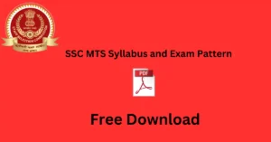 SSC MTS Syllabus and Exam Pattern