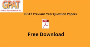 GPAT Previous Year Question Papers