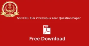 SSC CGL Tier 2 Previous Year Question Paper