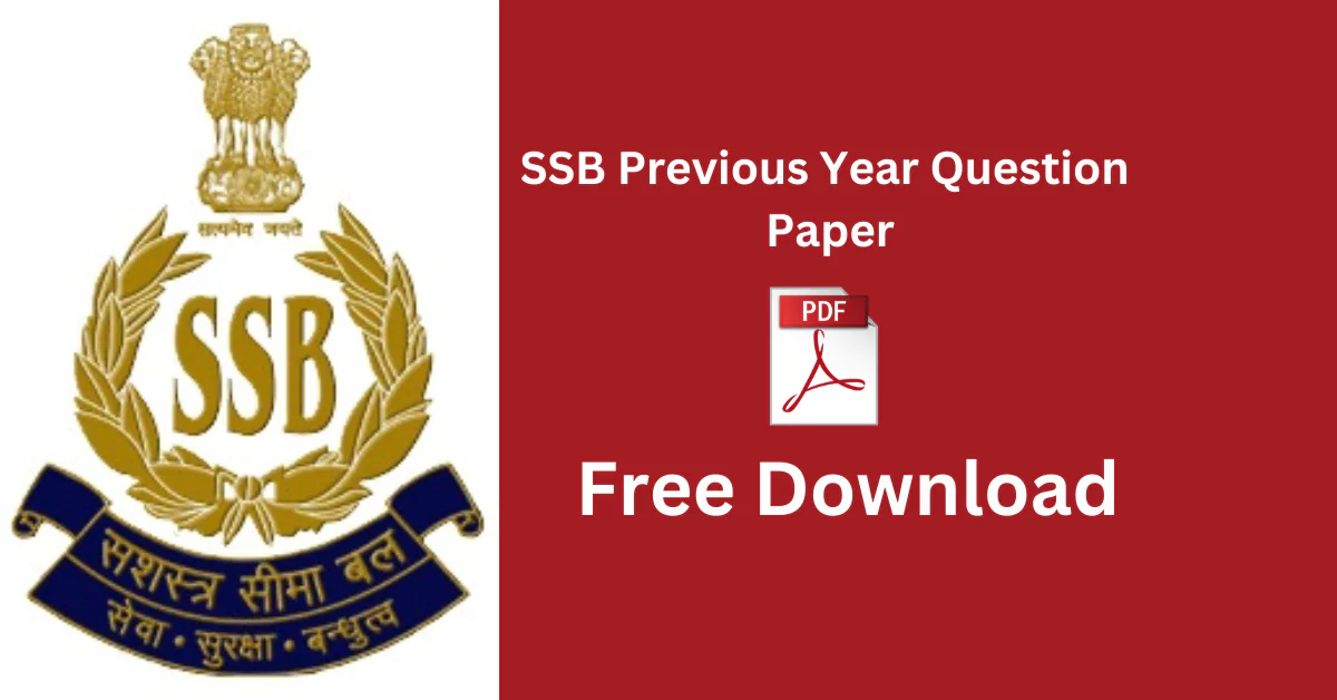SSB Previous Year Question Paper
