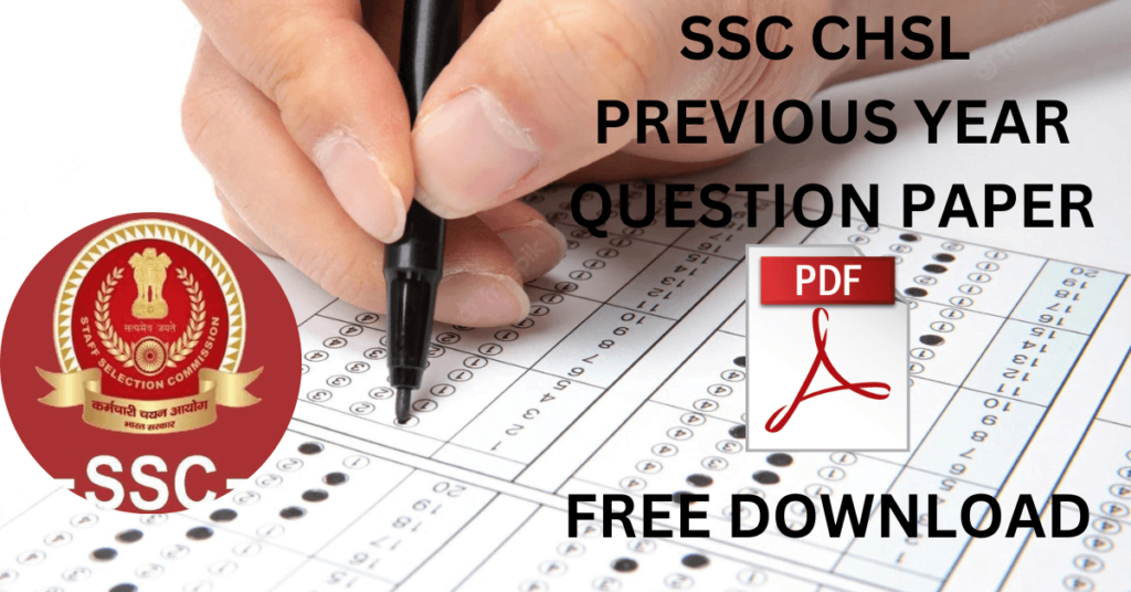 SSC CHSL Previous Year Question Paper with Answer Key : Pdf Download ...