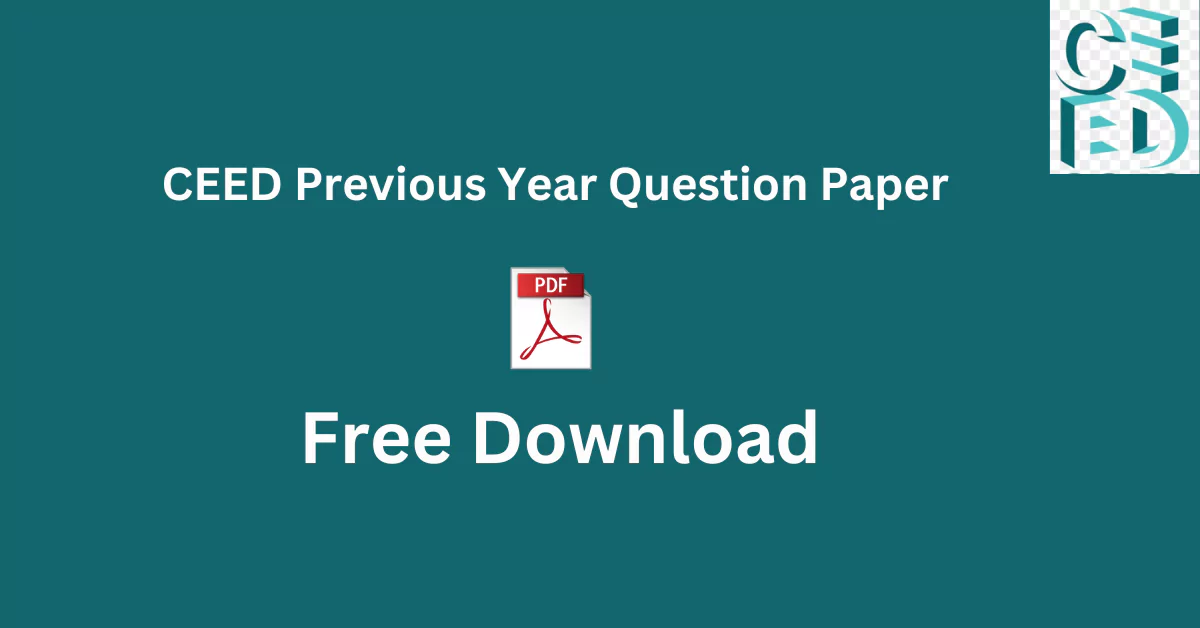 CEED Previous Year Question Paper