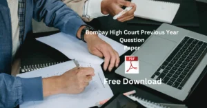 Bombay High Court Previous Year Question Paper
