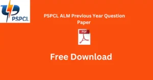 PSPCL ALM Previous Year Question Paper