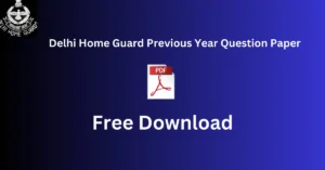 Delhi Home Guard Previous Year Question Paper