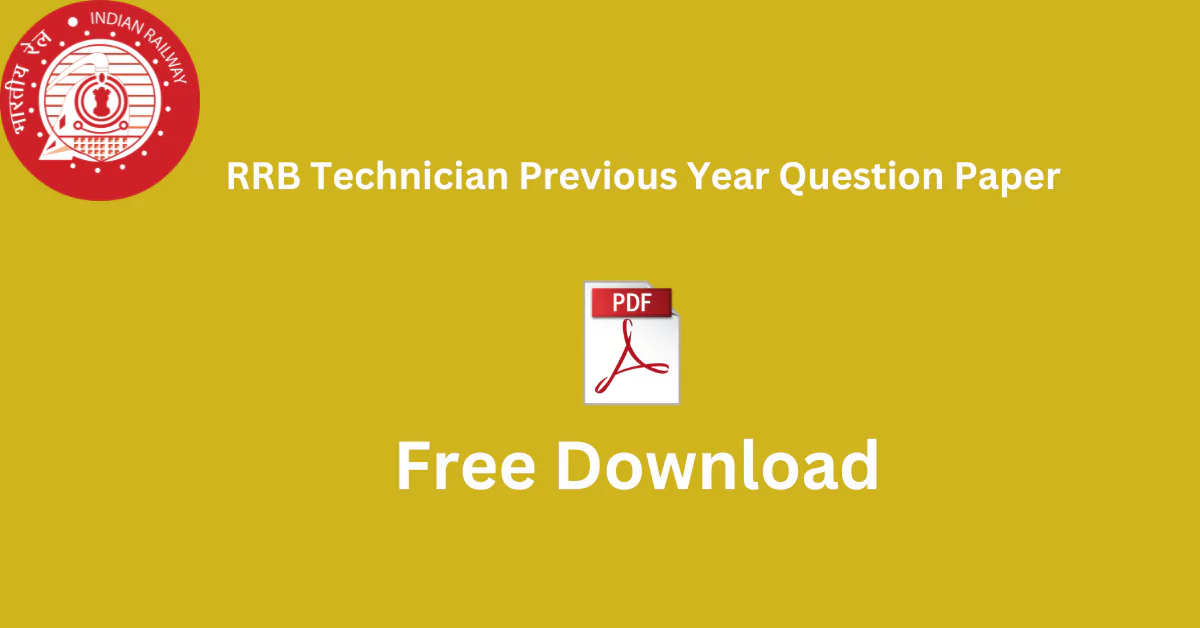 RRB Technician Previous Year Question Paper