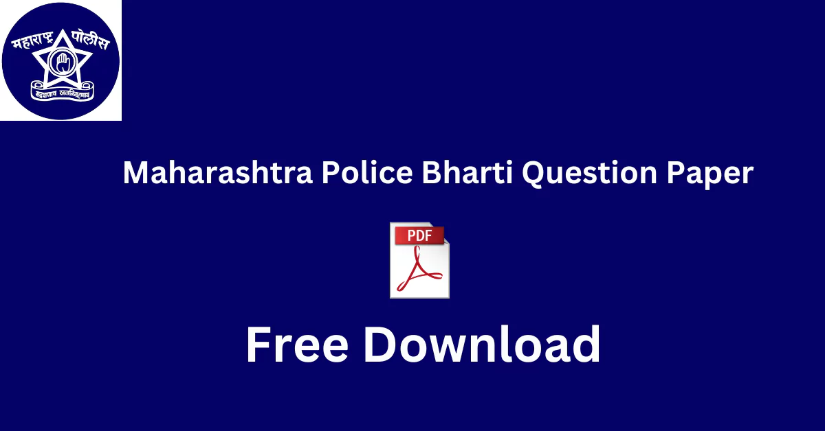 Maharashtra Police Bharti Question Paper