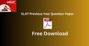 SLAT Previous Year Question Paper