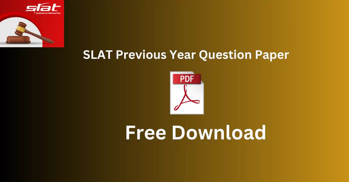 SLAT Previous Year Question Paper