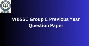 WBSSC Group C Previous Year Question Paper